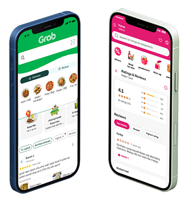 Phones used for delivery app orders